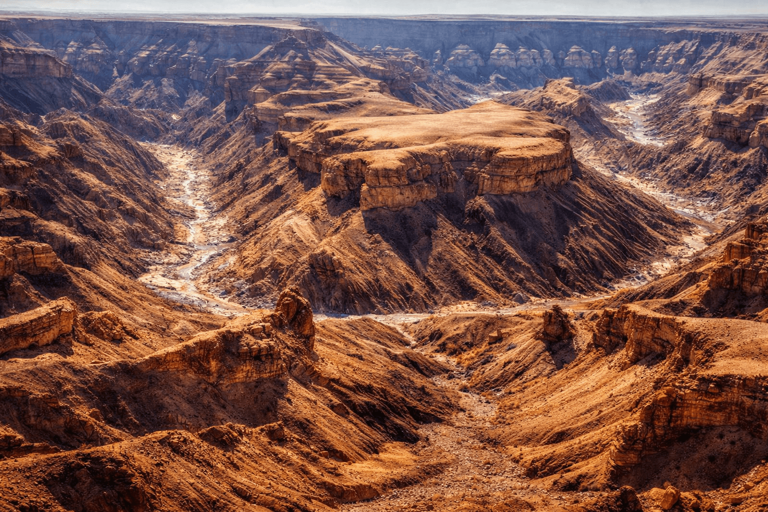 Sunset over Fish River Canyon